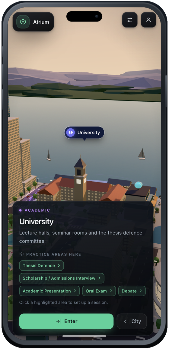 The University and its practice areas